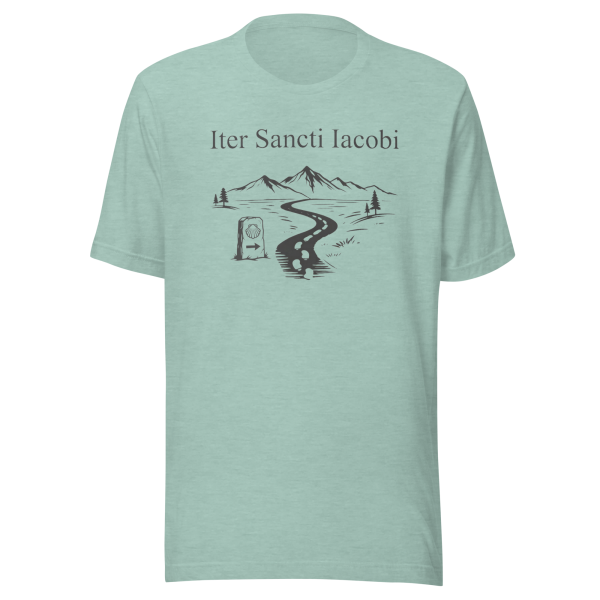Iter Sancti Iacobi | Landscape | Charcoal Grey | Unisex Tee