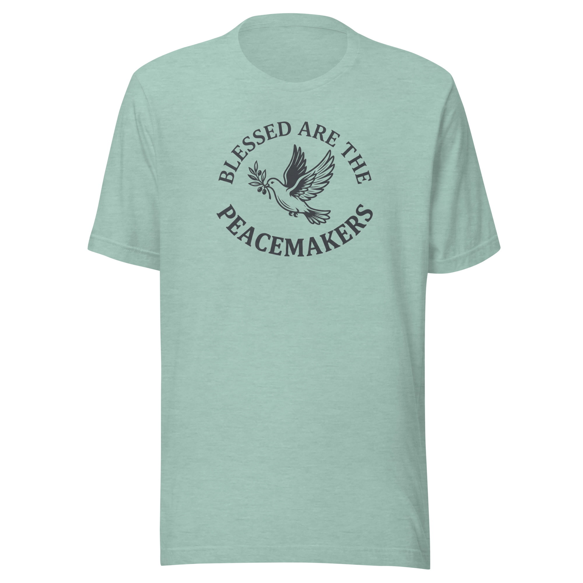 Blessed Are The Peacemakers | Charcoal Grey | Unisex Tee - Image 4
