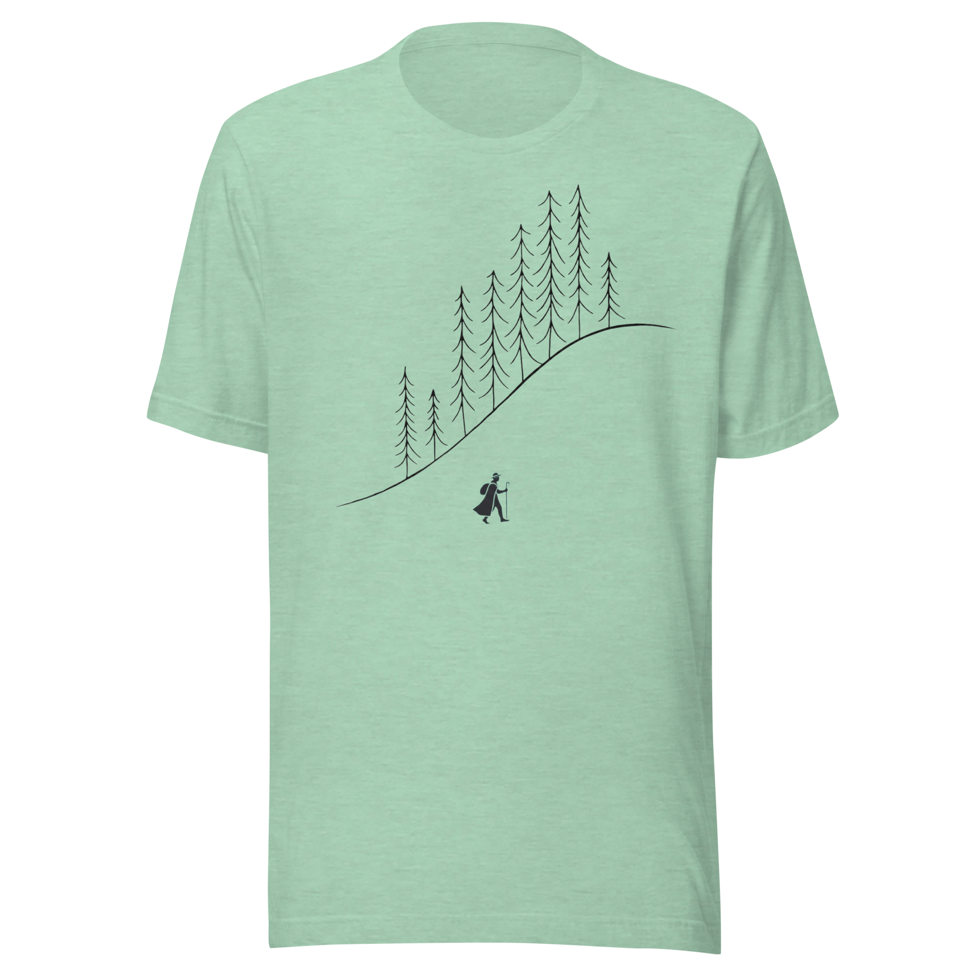 Pine Trees | Charcoal Black | Unisex Tee - Image 3