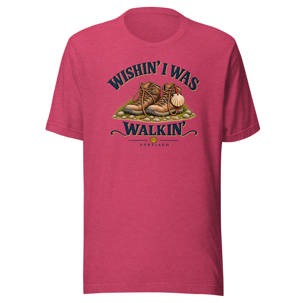 Camino de Santiago Shirt | Wishin’ I Was Walkin’ | Hiking Design