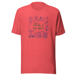 I'll be in my office | Forest Green | Navy | Unisex Tee