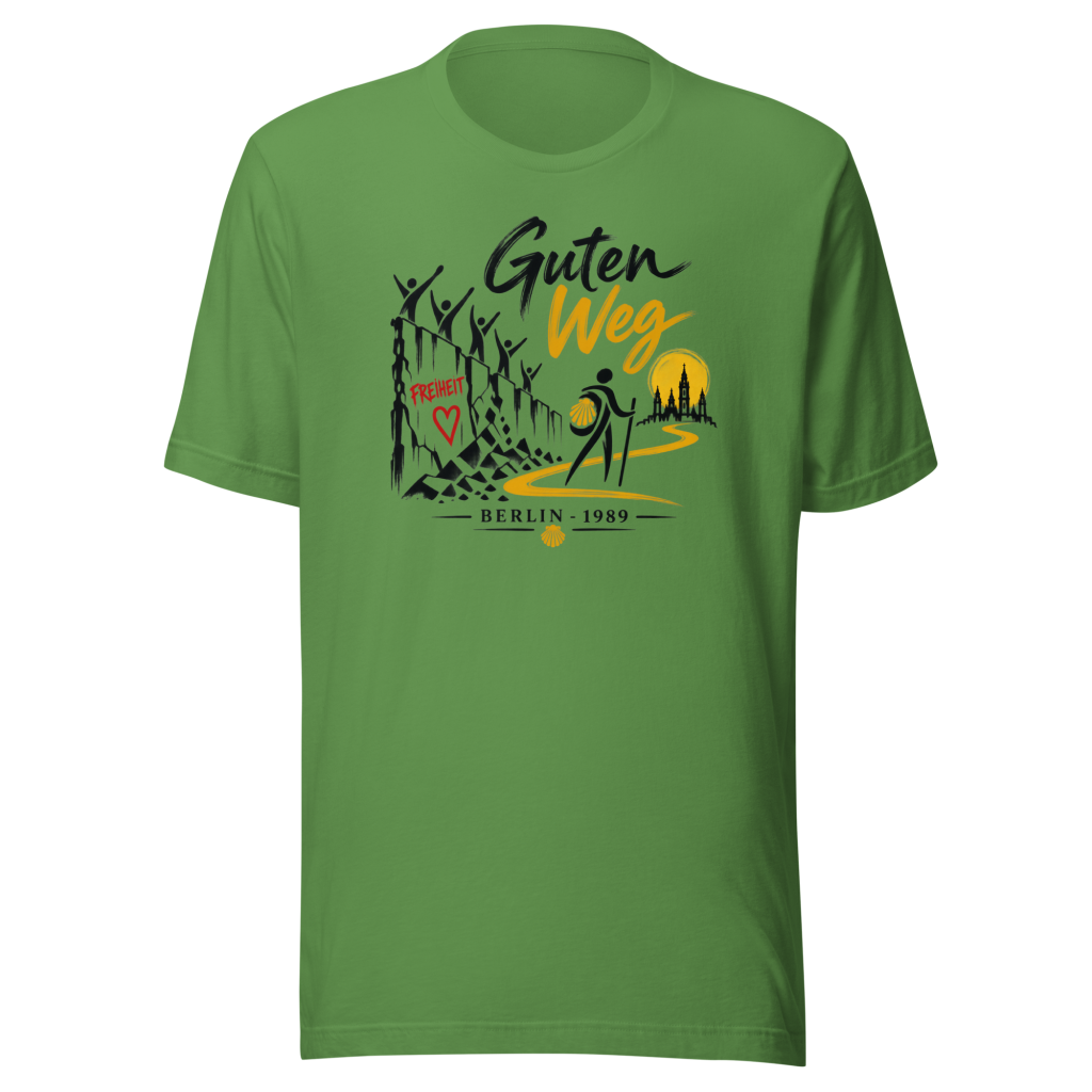 Camino de Santiago T-Shirt | Guten Weg Berlin 1989 | Abstract Graphic Design