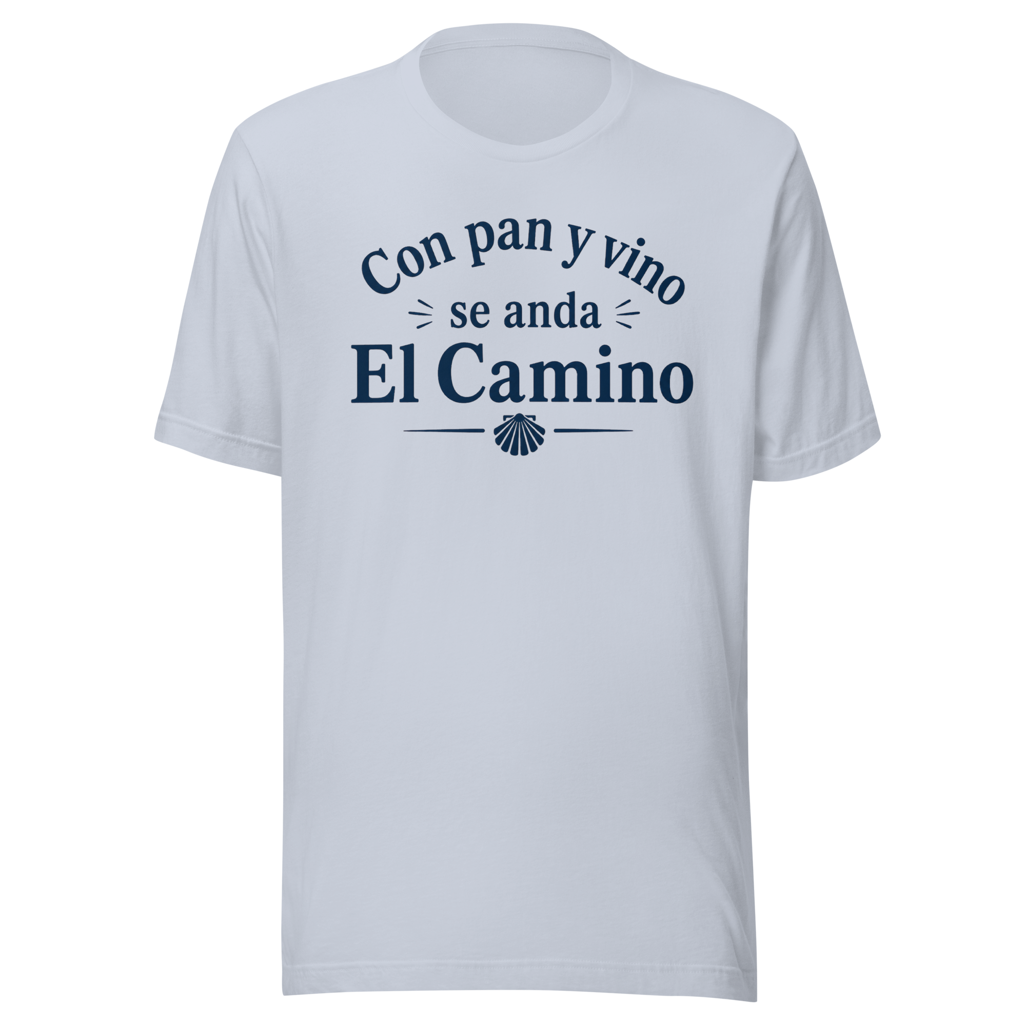 Pan y Vino | Dark Blue Text | Unisex Tee - Image 5