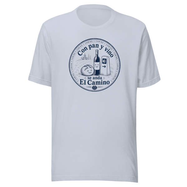 Pan y Vino | Monochrome Stamp | Unisex Tee