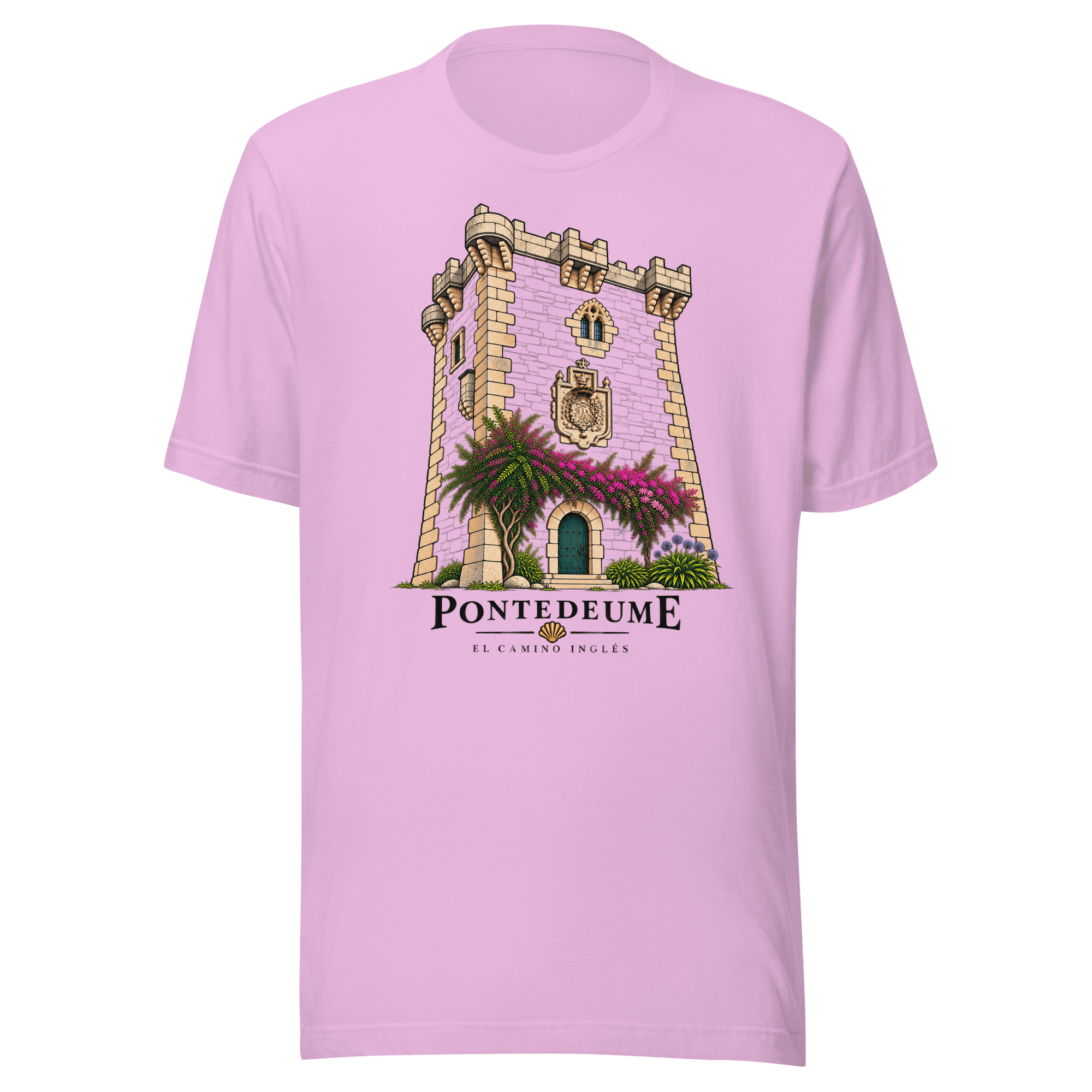 Camino de Santiago T-Shirt | El Camino Inglés | Pontedeume Heritage Design - Image 4