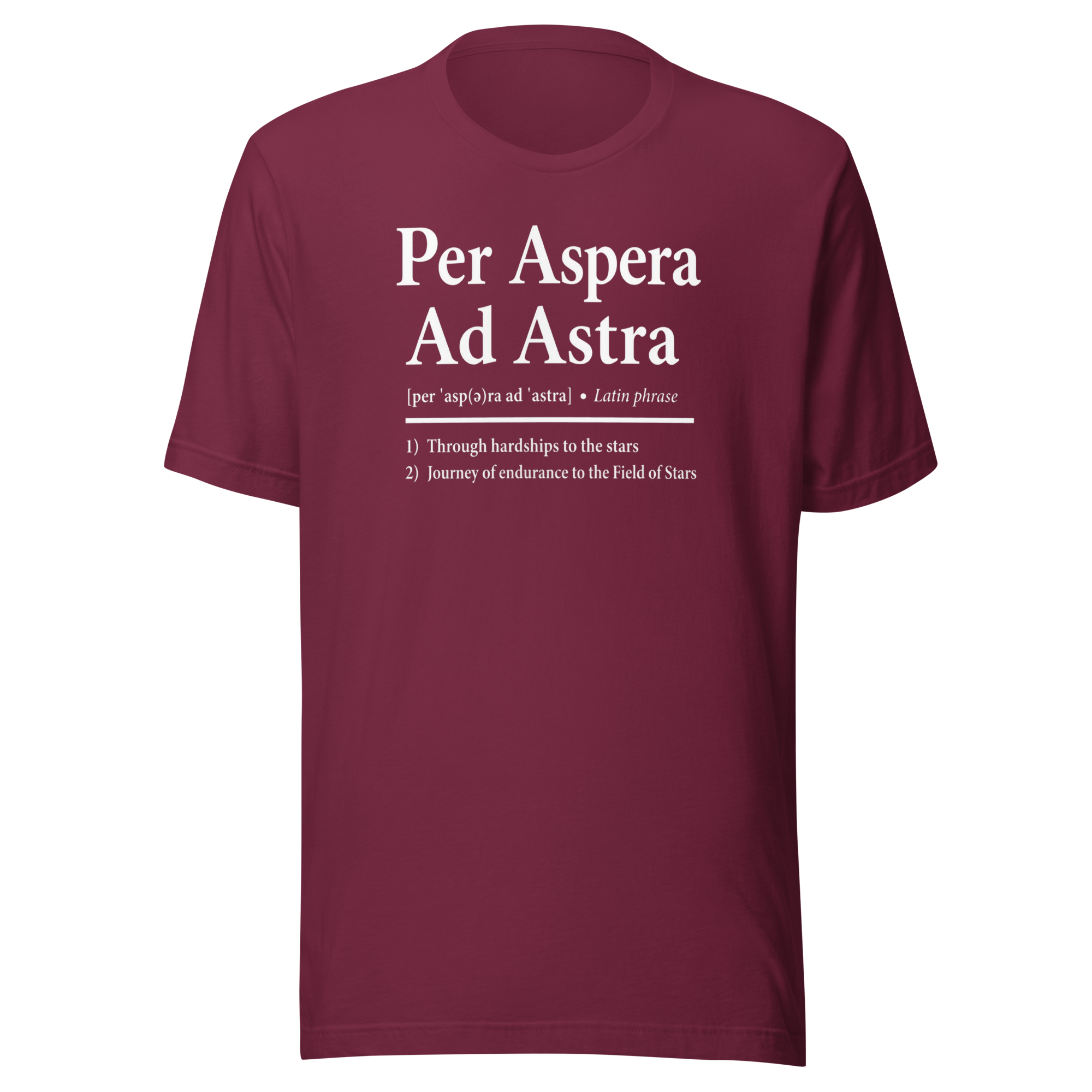 Per Aspera Ad Astra | White | Unisex Tee - Image 5