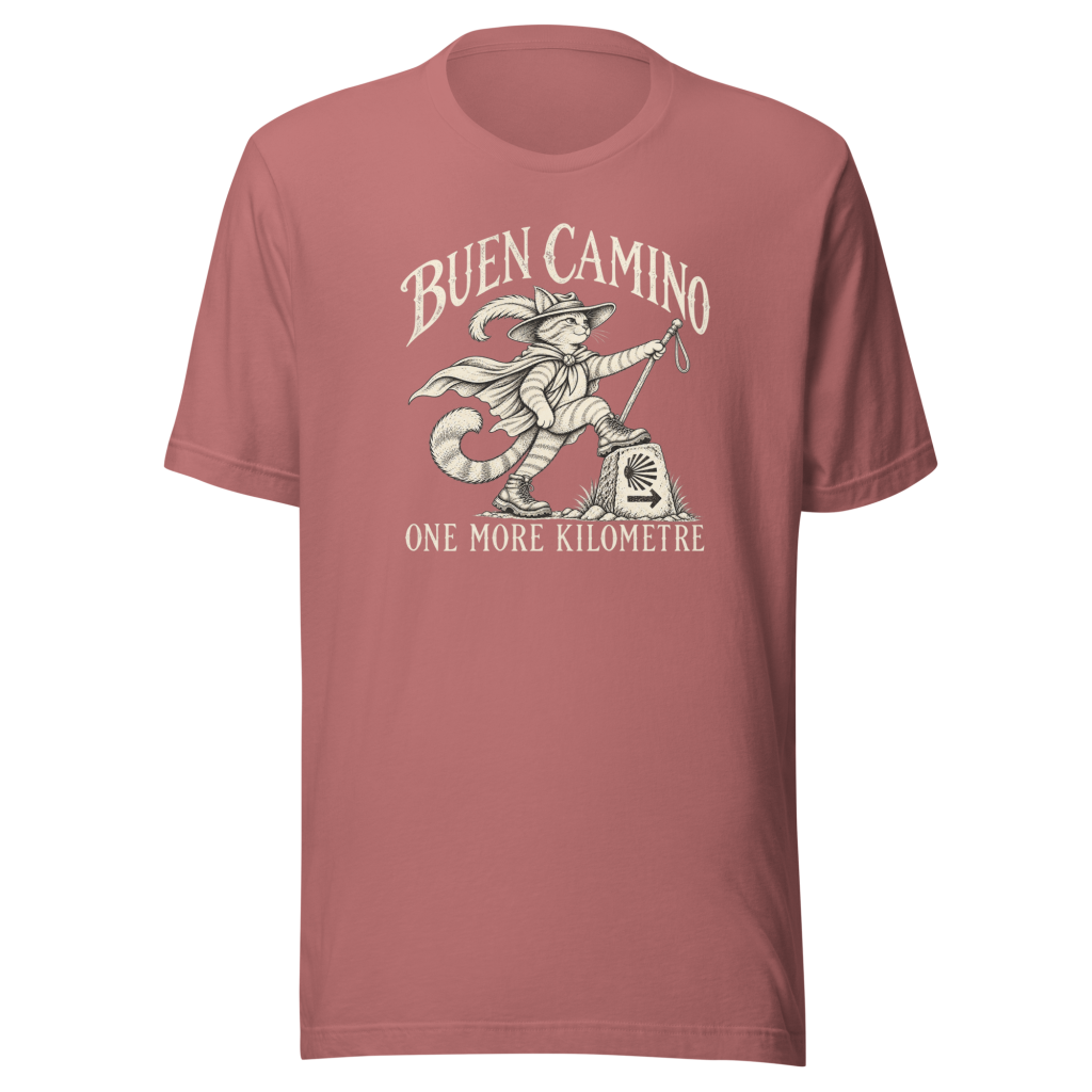 Camino de Santiago Shirt | Funny Pilgrim Cat | One More Kilometre