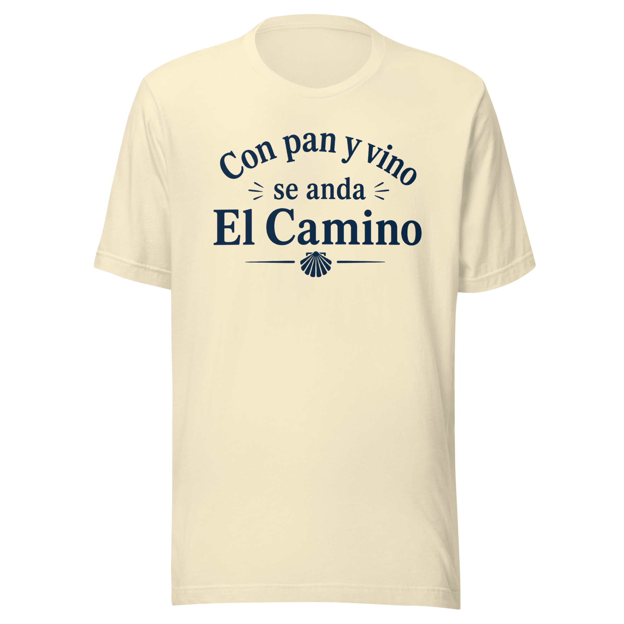 Pan y Vino | Dark Blue Text | Unisex Tee - Image 8