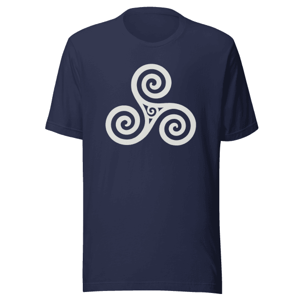 Trisquel Symbol | Galician Celtic Heritage | Light | Unisex Tee
