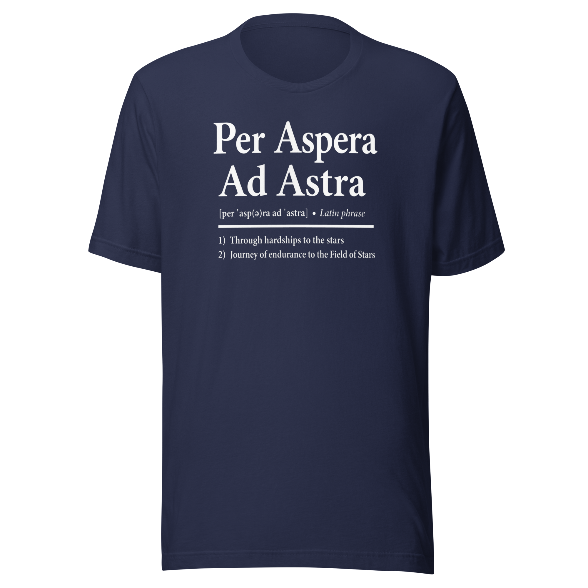 Per Aspera Ad Astra | White | Unisex Tee - Image 3