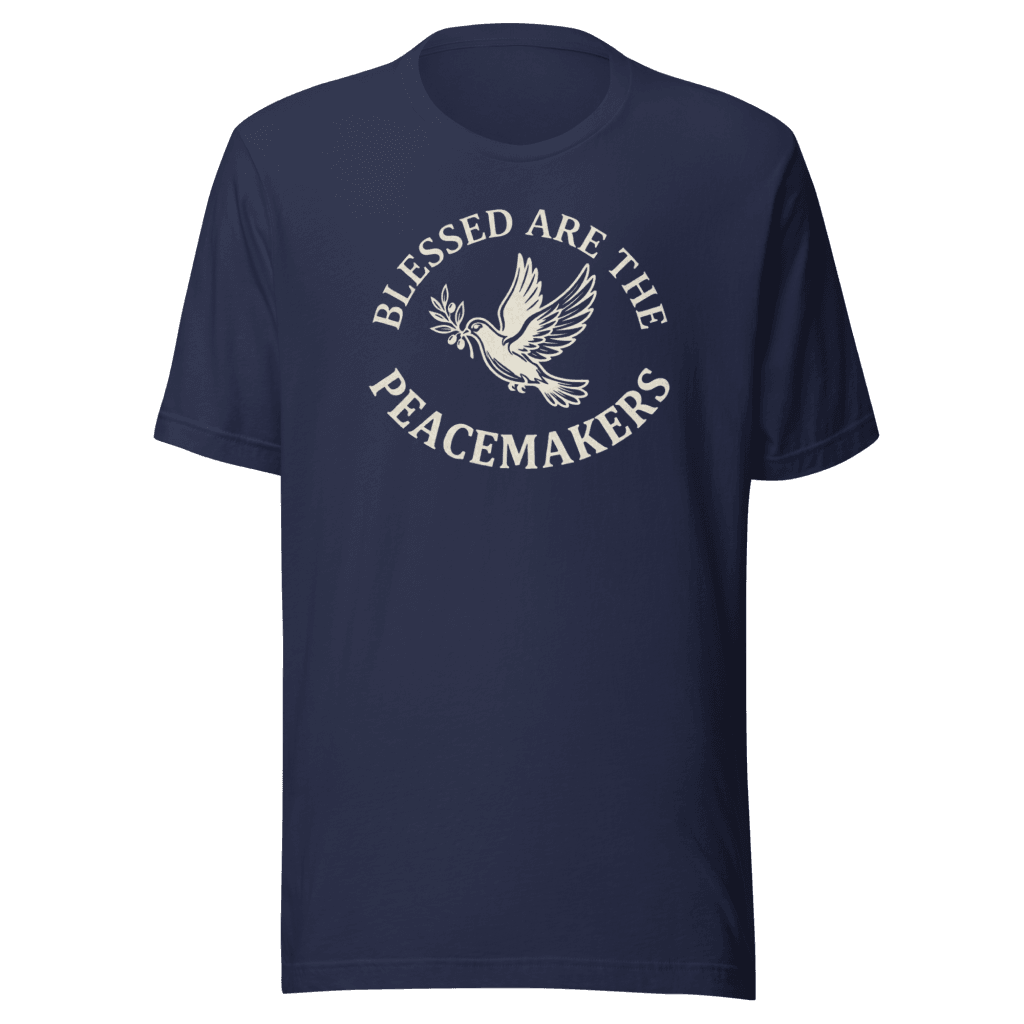 Blessed Are The Peacemakers | Parchment White | Unisex Tee