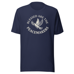 Blessed Are The Peacemakers | Parchment White | Unisex Tee
