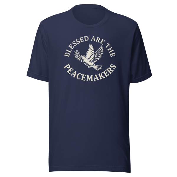 Blessed Are The Peacemakers | Parchment White | Unisex Tee