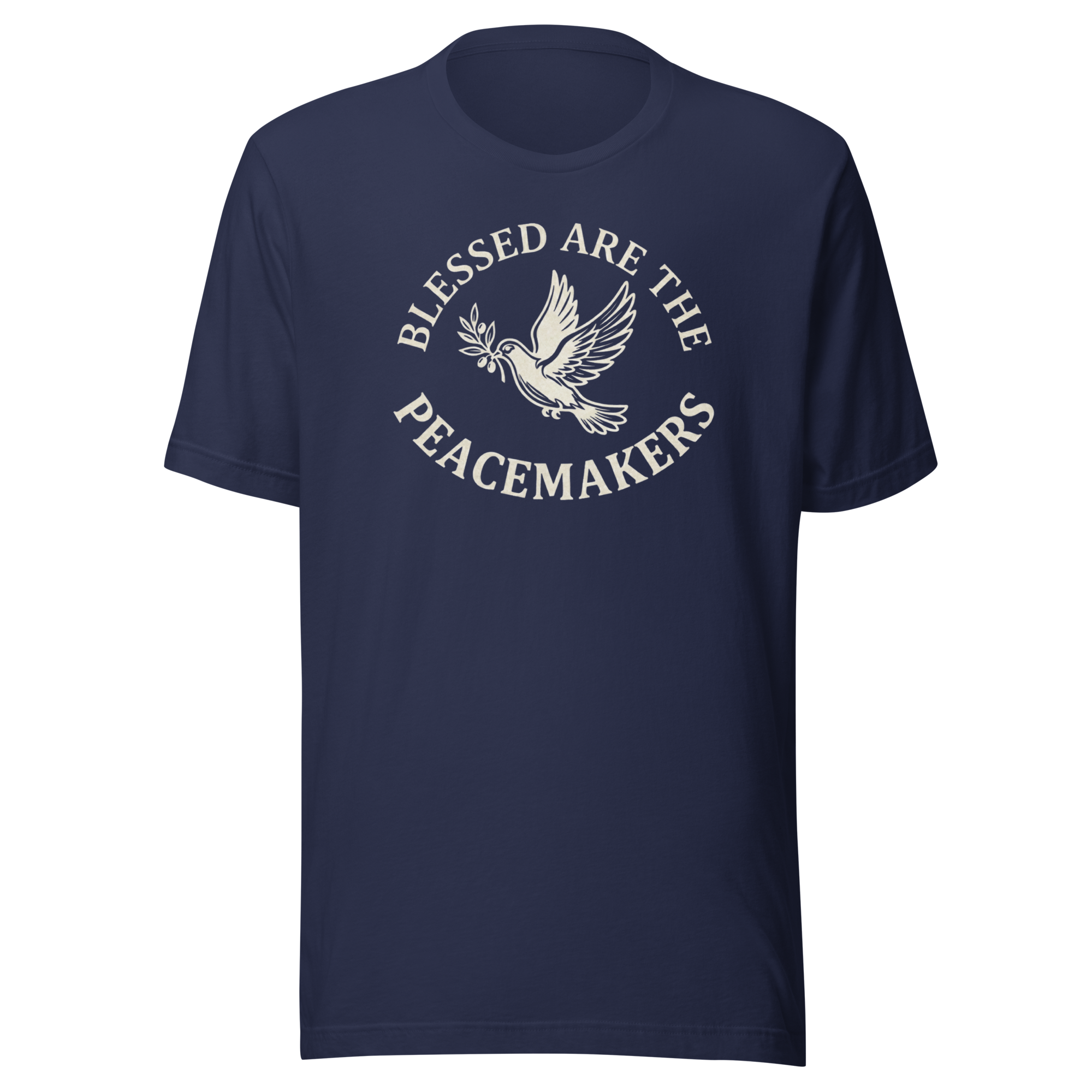 Blessed Are The Peacemakers | Parchment White | Unisex Tee - Image 1