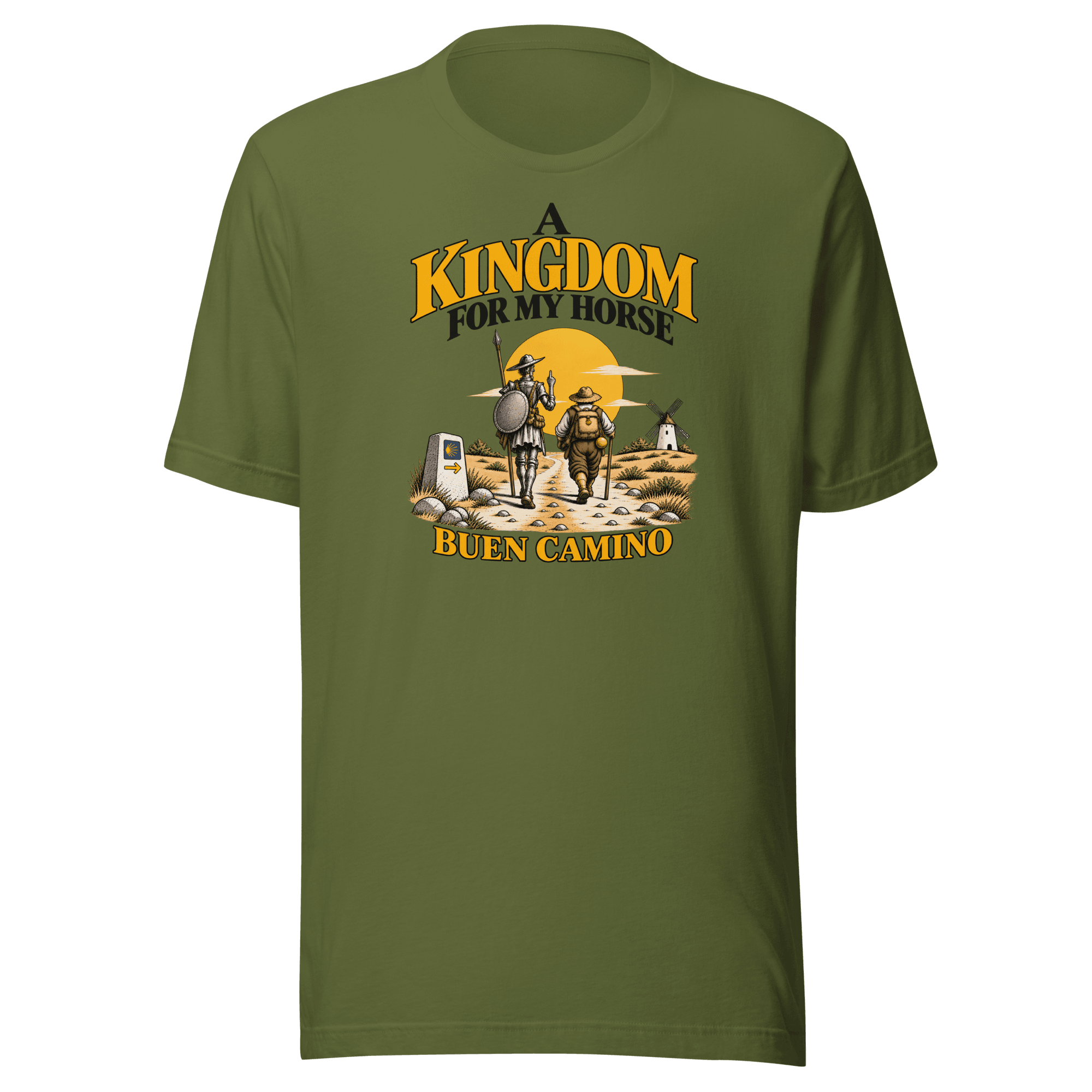 Camino de Santiago T-Shirt | Don Quixote | A Kingdom for My Horse - Image 2