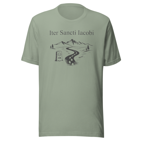 Iter Sancti Iacobi | Landscape | Charcoal Grey | Unisex Tee