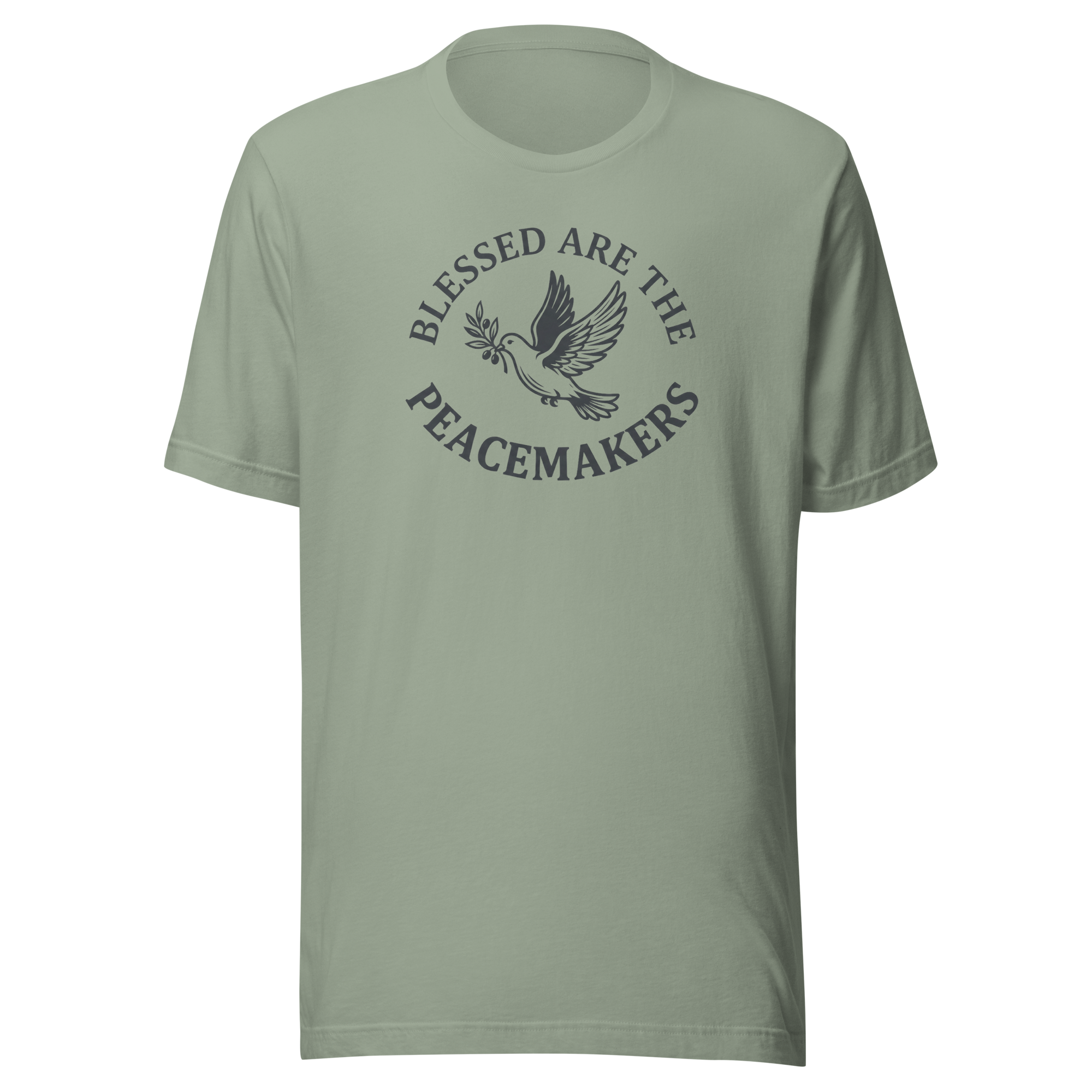 Blessed Are The Peacemakers | Charcoal Grey | Unisex Tee - Image 2