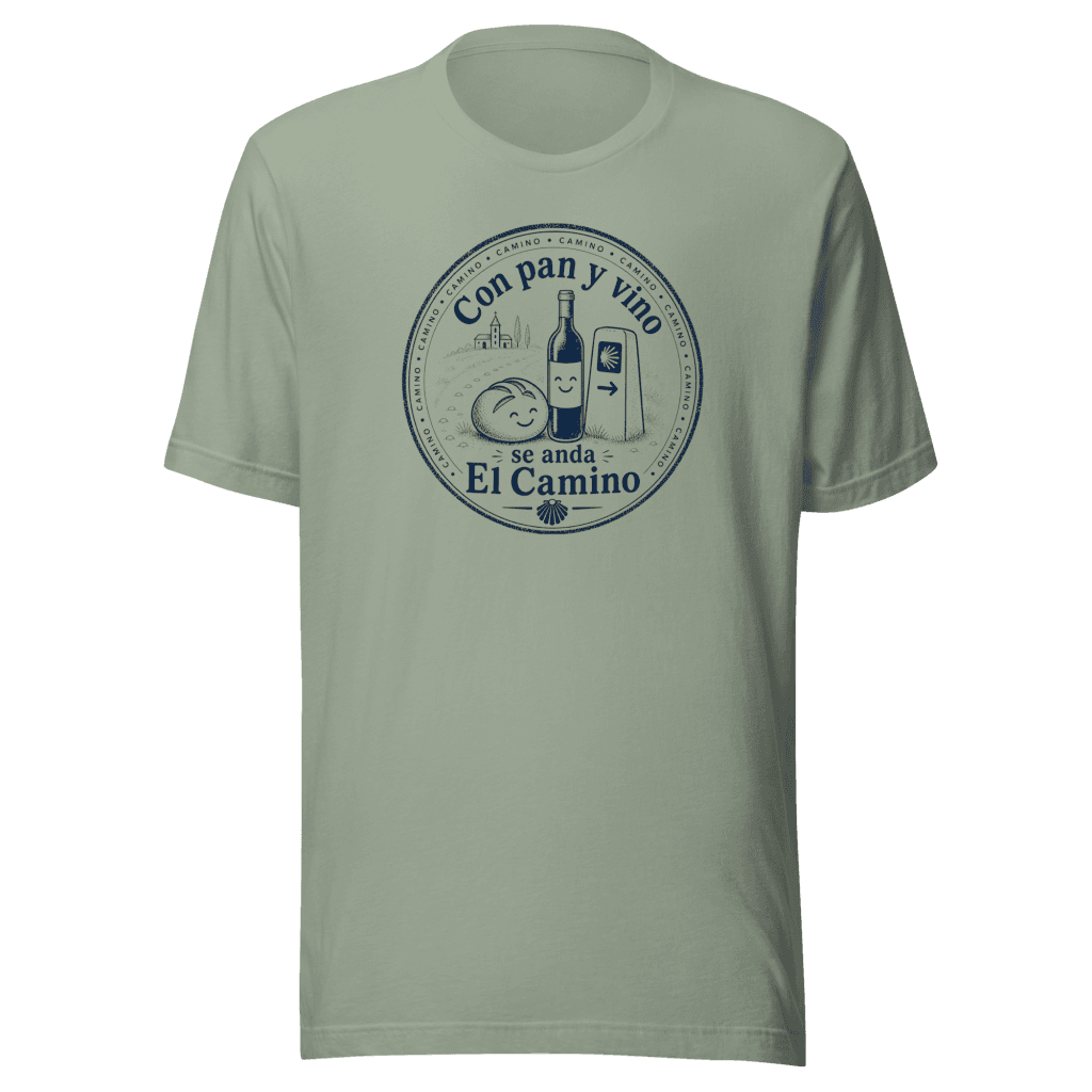 Pan y Vino | Monochrome Stamp | Unisex Tee