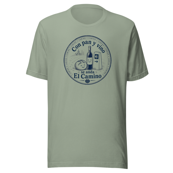 Pan y Vino | Monochrome Stamp | Unisex Tee