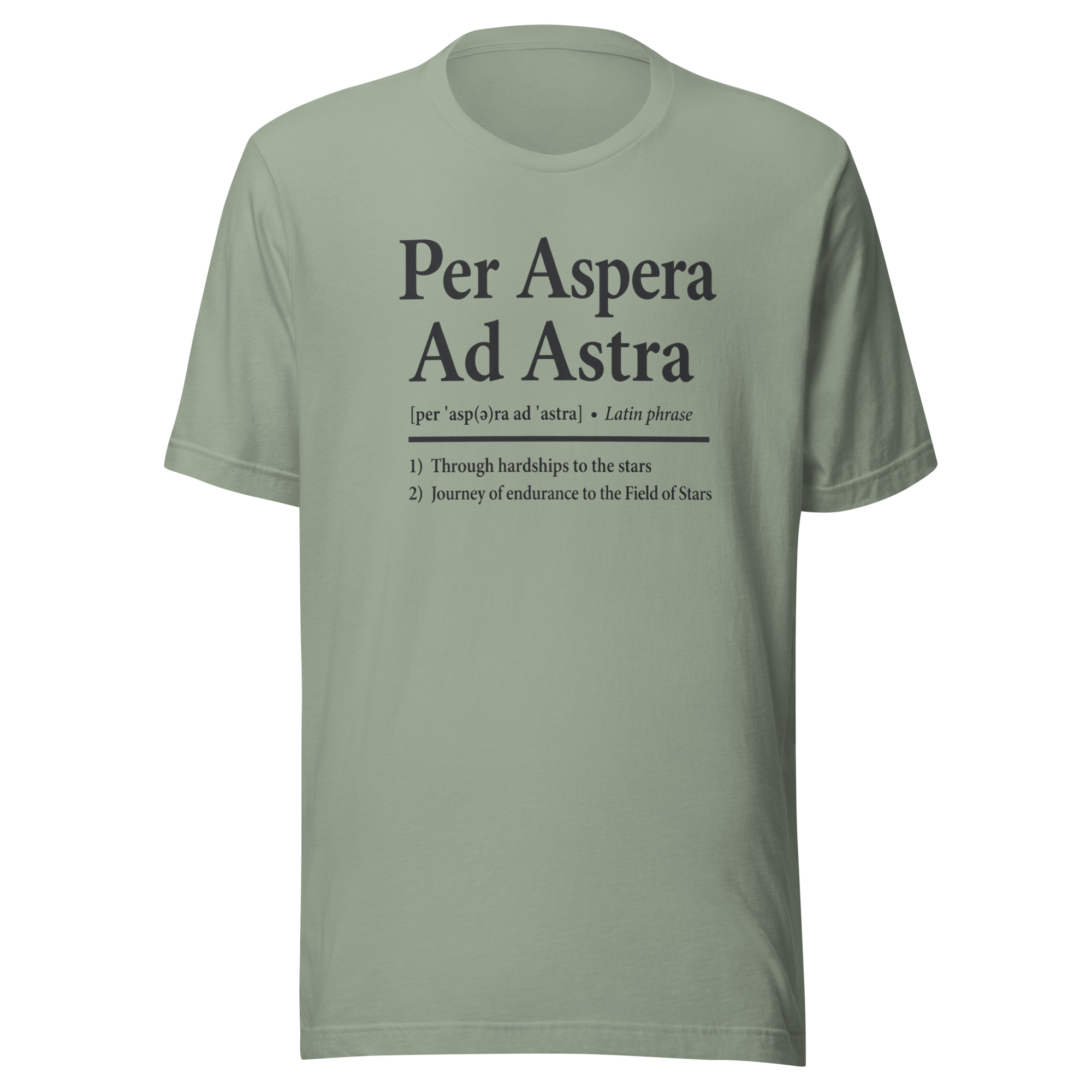 Per Aspera Ad Astra | Black Charcoal | Unisex Tee - Image 2