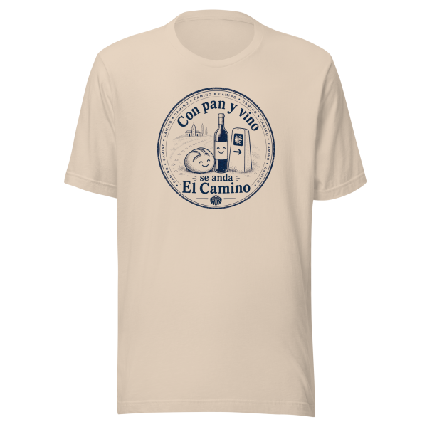 Pan y Vino | Monochrome Stamp | Unisex Tee