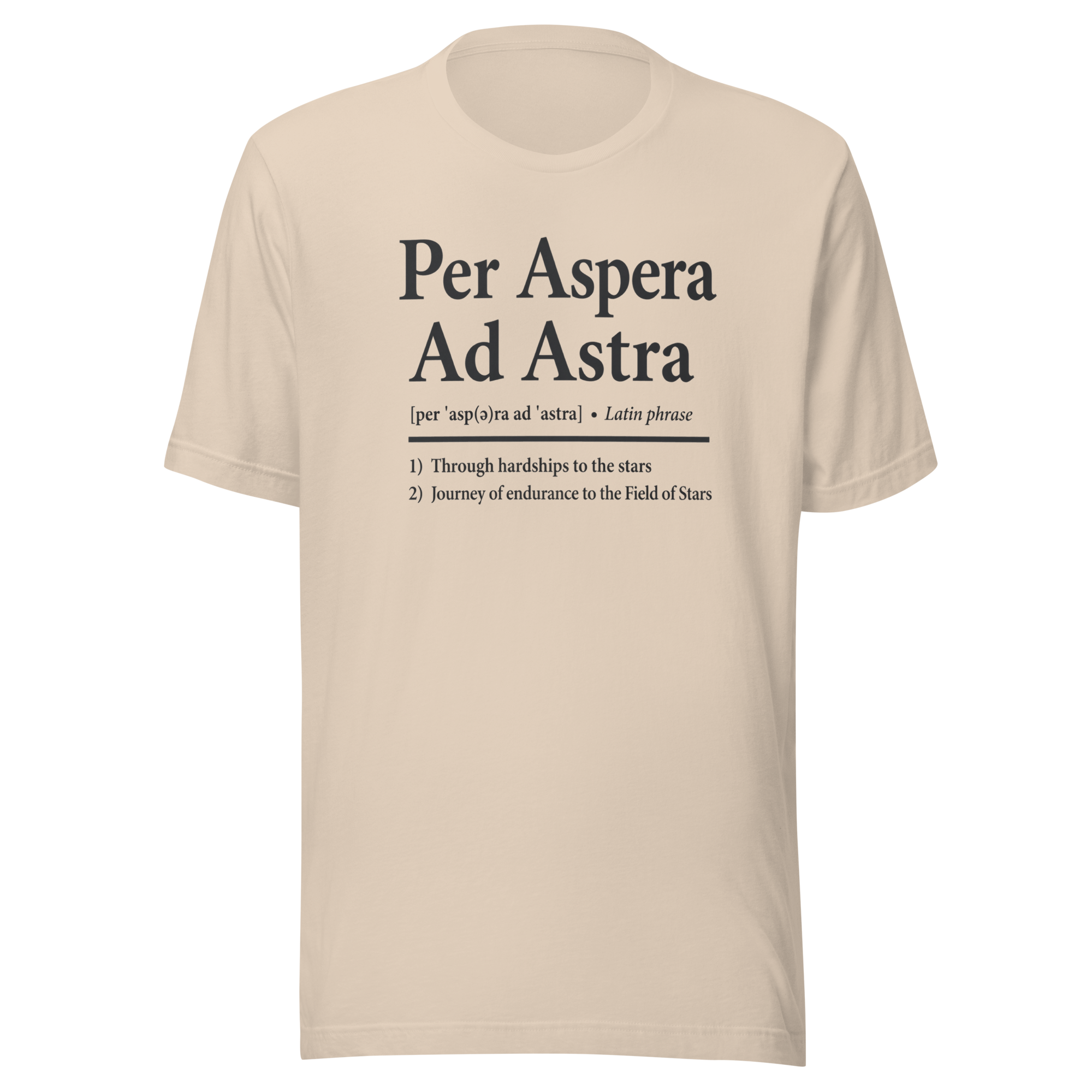 Per Aspera Ad Astra | Black Charcoal | Unisex Tee - Image 4