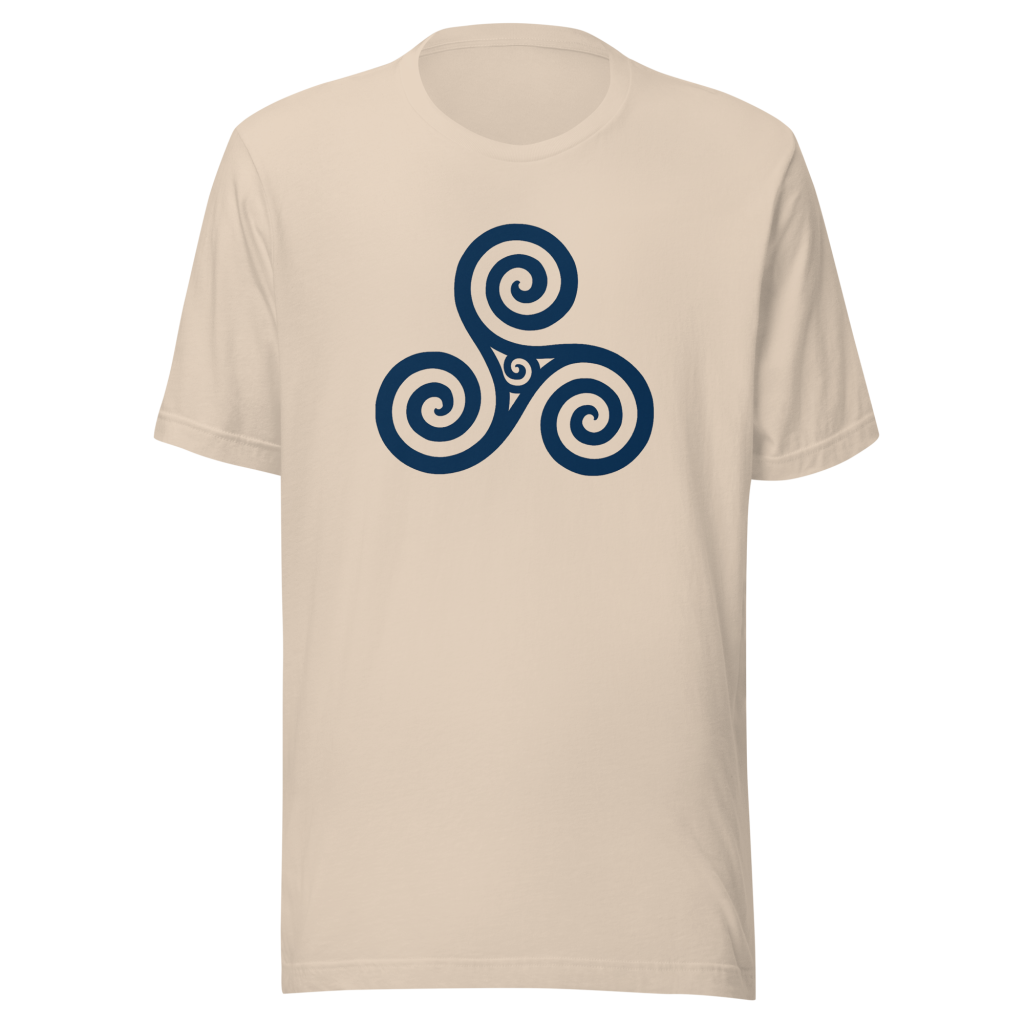 Trisquel Symbol T-Shirt | Galician Celtic Heritage | Camino de Santiago