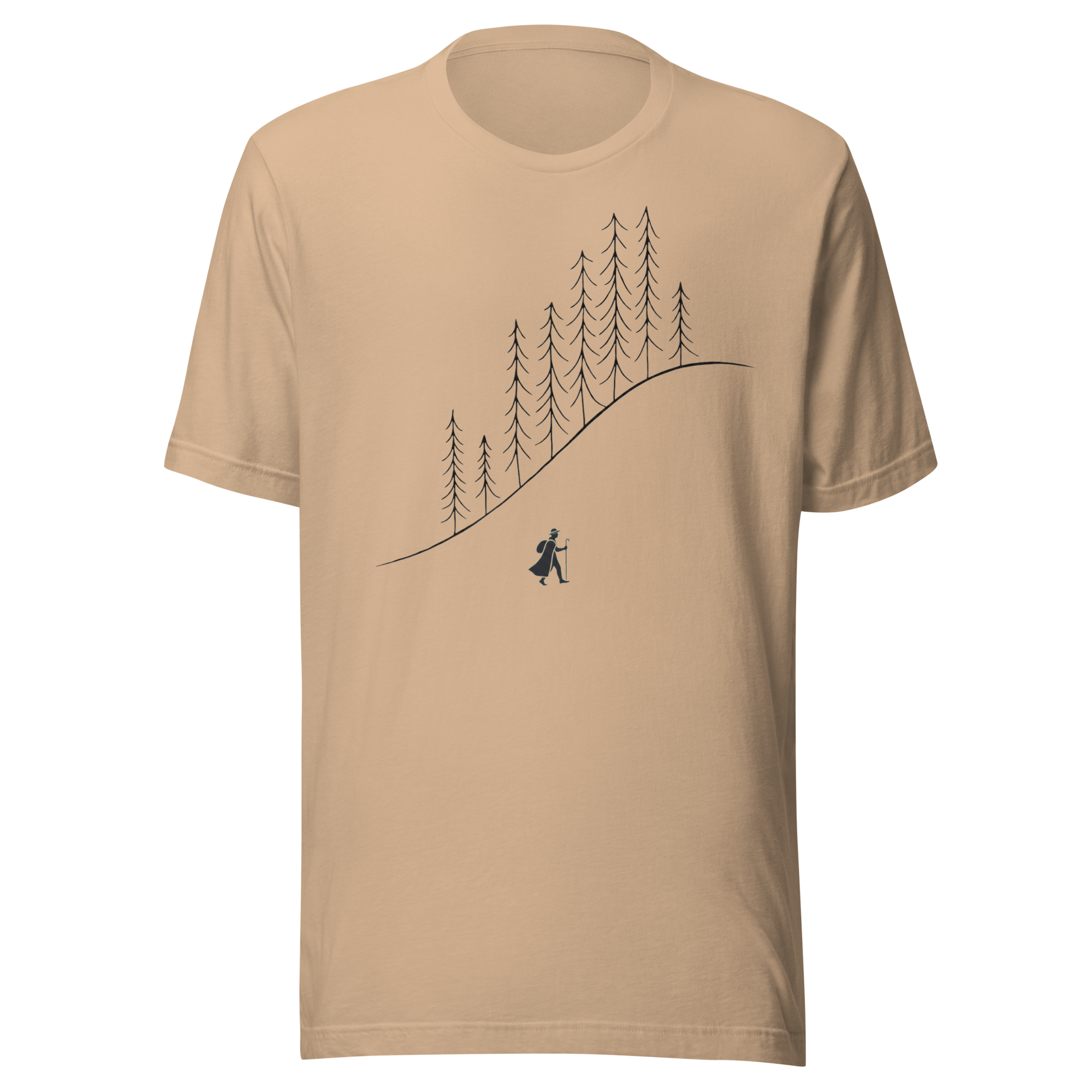 Pine Trees | Charcoal Black | Unisex Tee - Image 2