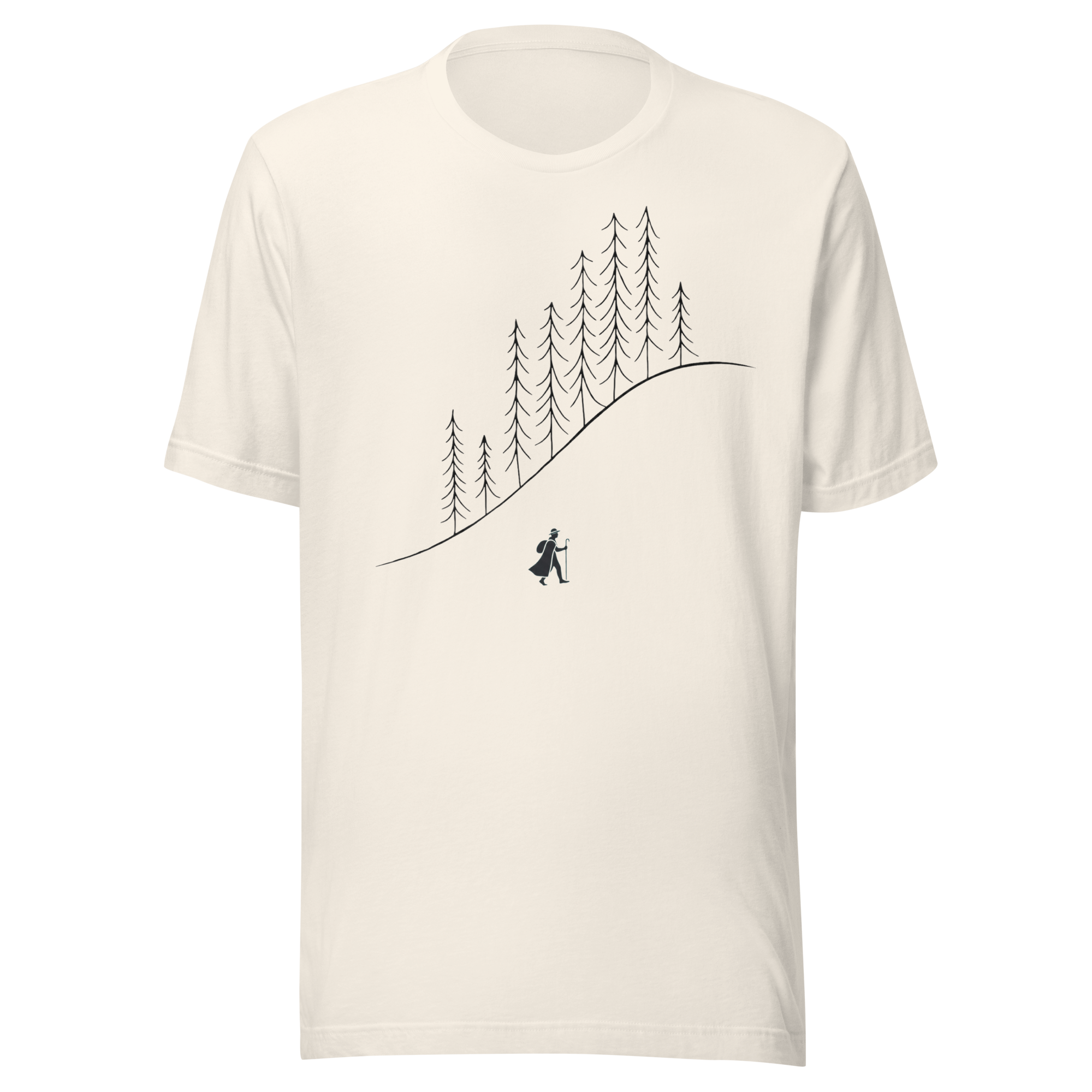 Pine Trees | Charcoal Black | Unisex Tee - Image 6