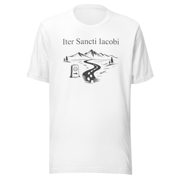 Iter Sancti Iacobi | Landscape | Charcoal Grey | Unisex Tee