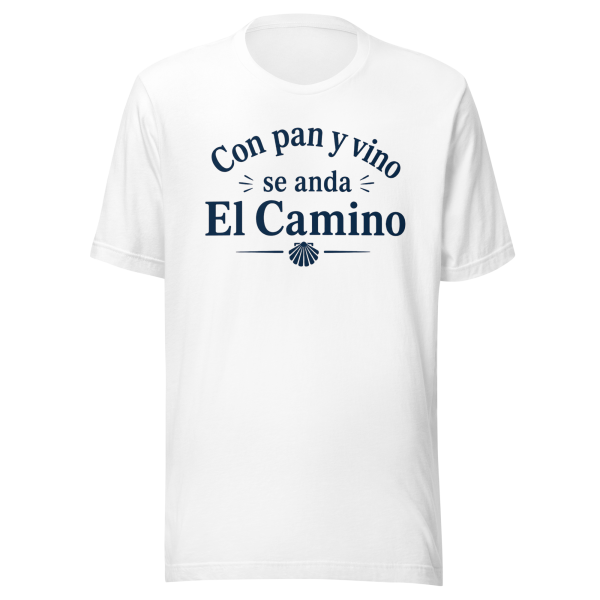 Pan y Vino | Dark Blue Text | Unisex Tee