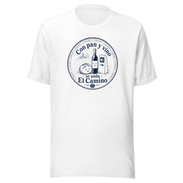 Pan y Vino | Monochrome Stamp | Unisex Tee