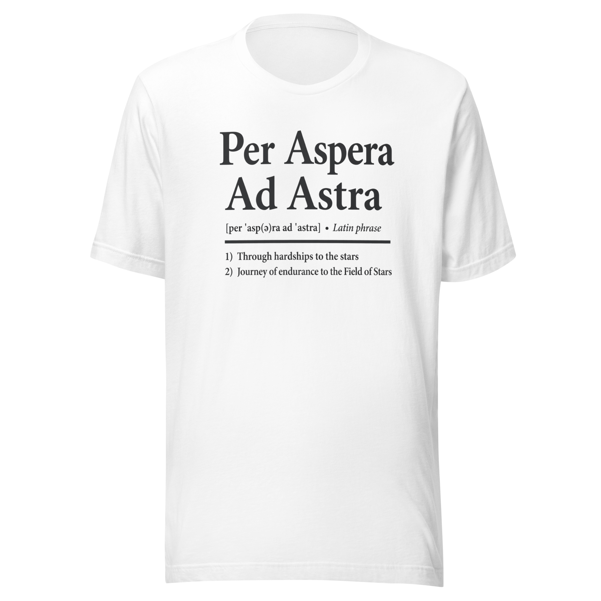 Per Aspera Ad Astra | Black Charcoal | Unisex Tee - Image 6